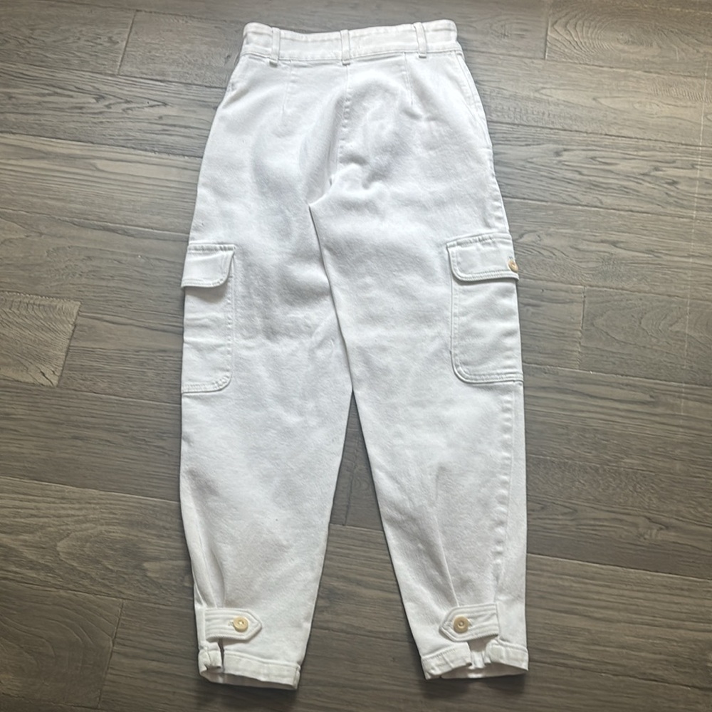 Wilfred Free | Modern Cargo Pant in Light Birch Off White Colour Size 0 - Picture 12 of 16